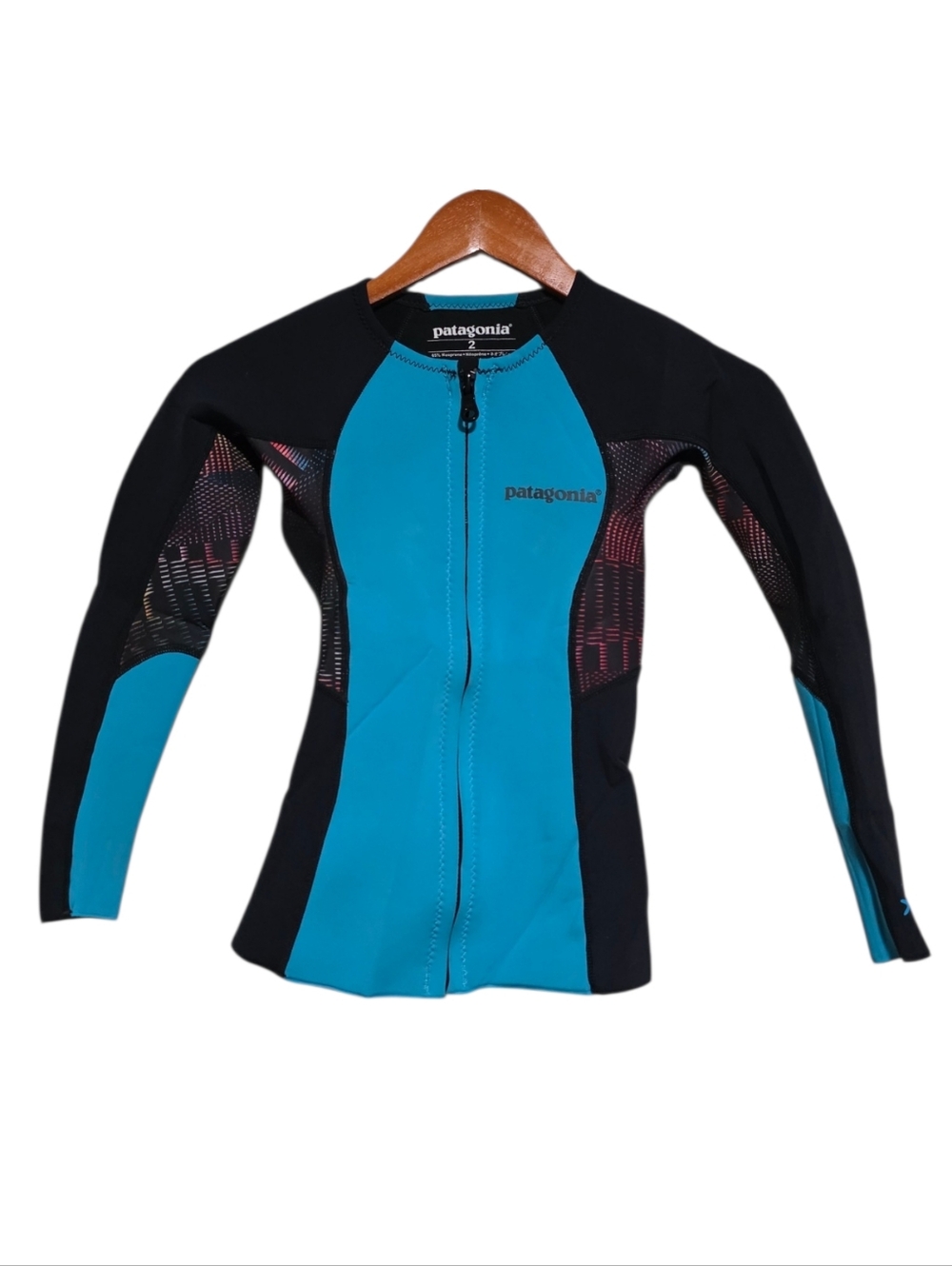 Patagonia R1 Long-Sleeved Top Howling Turquoise Size 2